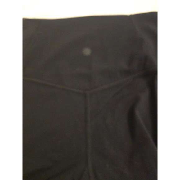 Athleta Salutation 7/8 Small Black Navy Mesh Cutout Leggings w/ Pockets - Picture 10 of 10